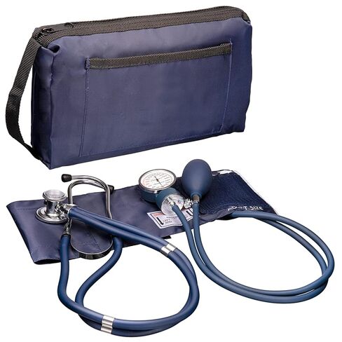 NOVAMEDIC Professional Aneroid Sphygmomanometer Blood Pressure Machine and Stethoscope Set, Universal Adult Size Cuff Arm 8.7-16.5", Manual Emergency BP Monitor Kit with Carrying Case, Red in Saudi Arabia