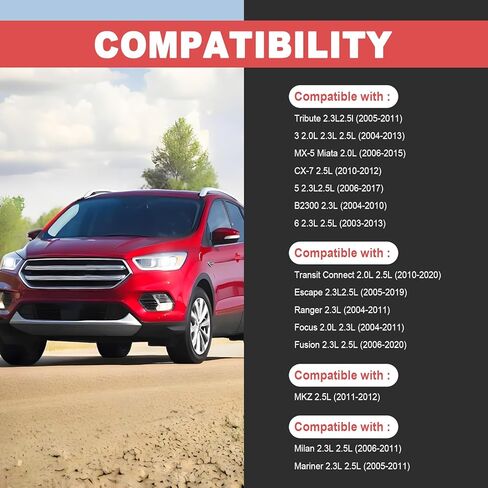 مجموعة حشية غطاء الصمام، متوافقة مع Focus 2.3L 2004-2007، Escape 2.5L 2009-2019، Tribute 2.5L 2009-2011، Mercury Milan 2.3L 2006-2009 إلخ، استبدل OE#VS50639R1 in Saudi Arabia