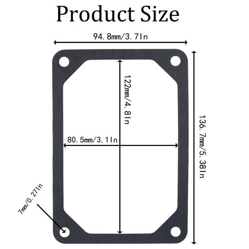 4 Pcs 272475S Gasket, 21B707 21B972 Cover Gasket Replacement Car Accessories Parts for J-OHN Deere LA115, for LA105, for LA125, for LA Series in Saudi Arabia