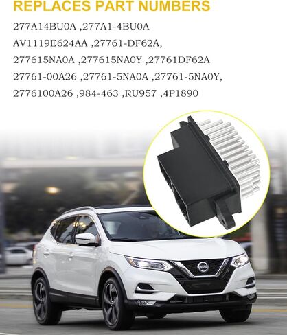مقاوم محرك منفاخ HVAC متوافق مع Nissan Rogue Sport/Rogue/Pathfinder/Qashqai J11، Ford Transit/Ecosport 2014 2015 2016 2017 2018 2019 وحدة التحكم في المروحة 277615NA0A، AV1119E624AA، 277A14BU0A in Kuwait