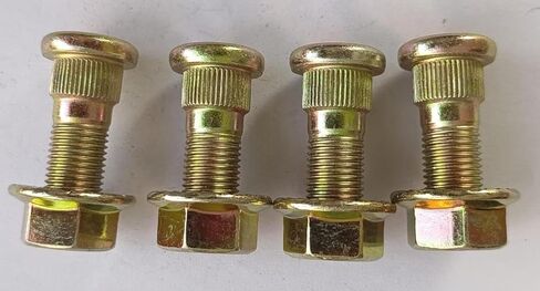 Wheel Hub Brake Drum Studs # 92150-1366 & Lug Nuts Replacement for 1990-2024 Kawasaki Mule 2010 2020 2030 2500 2510 2520 3000 3010 3020 4000 4010 UTV Front Rear in Kuwait