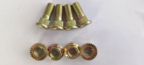 Wheel Hub Brake Drum Studs # 92150-1366 & Lug Nuts Replacement for 1990-2024 Kawasaki Mule 2010 2020 2030 2500 2510 2520 3000 3010 3020 4000 4010 UTV Front Rear in Kuwait