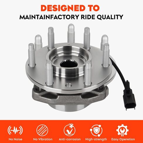 مجموعة محمل محور العجلة الأمامية مناسبة لسيارة Chevy Trailblazer EXT SSR/Buick Rainier 4.2L/ Saab 9-7x 4.2L/ GMC Envoy 4.2L XL XUV/Oldsmobile Bravada/Isuzu Ascender 4.2L 6Lug w/ABS يستبدل 513188 قطعتان in Kuwait