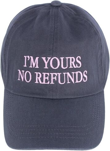 قبعة بيسبول مطرزة من David & Young Women's I'm Yours No Refunds in Saudi Arabia