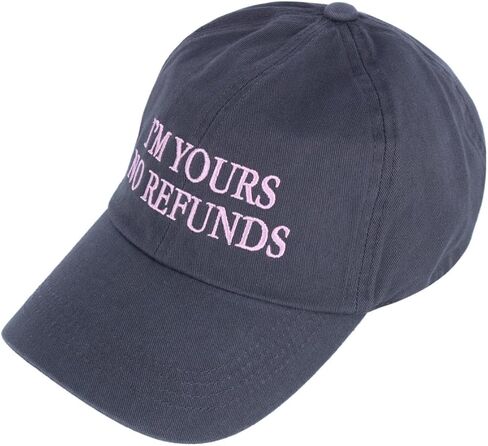 قبعة بيسبول مطرزة من David & Young Women's I'm Yours No Refunds in Saudi Arabia