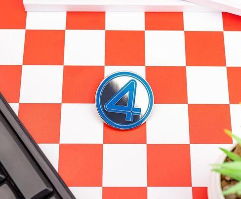 Marvel Studios The Fantastic Four: First Steps Logo Enamel Pin | Badge Accessories For Lanyard, Backpack in Saudi Arabia