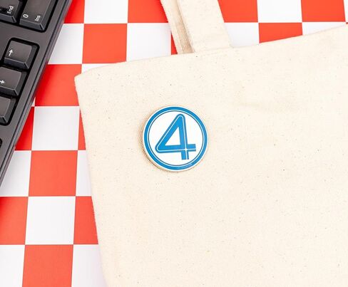 Marvel Studios The Fantastic Four: First Steps Logo Enamel Pin | Badge Accessories For Lanyard, Backpack in Saudi Arabia