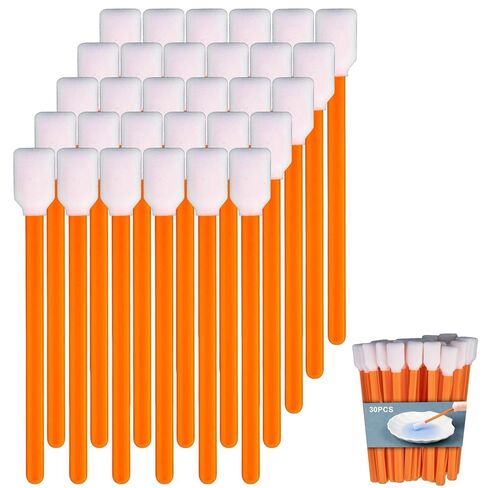 Foam Cleaning Swabs - 30 PCS Foam Swabs Foam Applicator Swab for Printers Optical Lenses Crafts Sketching and Car Detailing Supplies in Kuwait