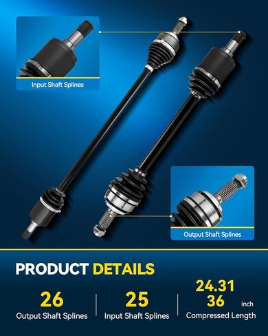 PHILTOP CV AXLE Front for Honda Civic 2006 2007 2008 2009 2010 2011 2012 2013 2014 2015, 66-4232 66-4233 Axle Shaft in Saudi Arabia