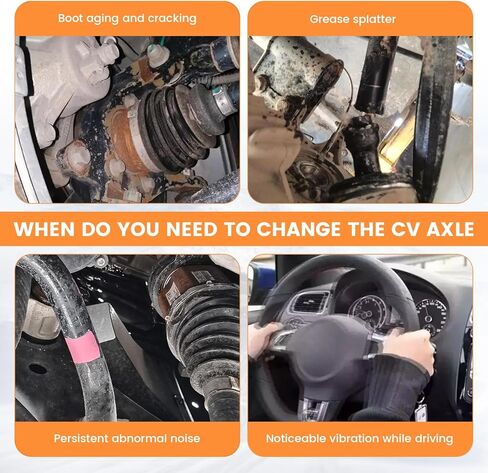 2PCS Front CV Axle Shaft Assembly Left Right Fit for 2011-2021 Jeep Grand Cherokee 2011-2022 Dodge Durango AWD, Pair CV Joint Shaft Driver Passenger Side Replace 66-3732 66-3733 52124713AB 52124712AB in Saudi Arabia