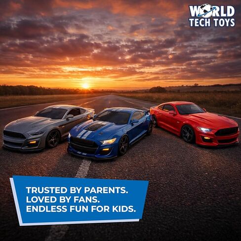 World Tech Toys Ford Mustang Shelby GT500 1:14 RTR Electric RC American Sports Car – Officially Licensed – Full Function Remote Control – RC Car for Kids 6+ in Kuwait
