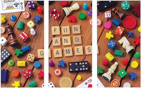 Fun Express Board Game VBS Game Pieces Photo Backdrop Banner - VBS Vacation Bible School Supplies/Decor, 3 Pieces in Saudi Arabia