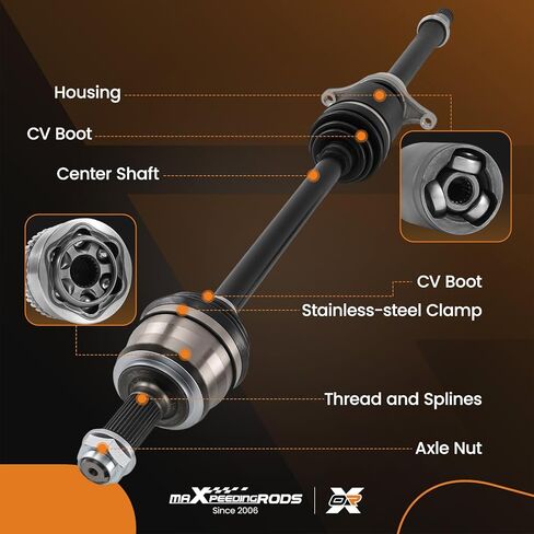 maXpeedingrods Pair (2) Front CV Axle Shaft Assembly for Honda Odyssey 2011-2013 EX EX-L LX V6 3.5L, Left and Right Side Replace# 66-4309 66-4310 in Saudi Arabia