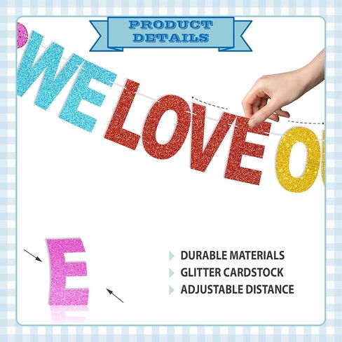 لافتة "نحن نحب ممرضات مدرستنا" - ديكورات مكتب ممرضات المدرسة العربية لهدايا تقدير يوم الممرضة in Kuwait