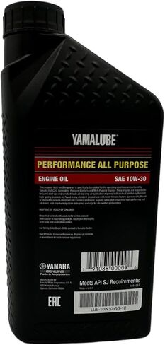 ستة عبوات متوافقة مع محرك Yamaha Yamalube Golf Car Engine 10W-30 LUB-10W30-GG-12 تحتوي على ستة كوارت وقمع in Saudi Arabia