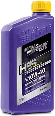زيت محرك اصطناعي من Royal Purple 31140 HPS Street 10W-40 للمحركات المعدلة ذات الأداء الأقصى، علبة 1 كيو تي مكونة من 12 in Saudi Arabia