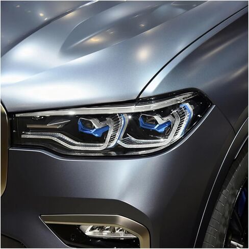 متوافق مع BMW X7 G07 X7M 2019 2020 2021 2022 مصابيح أمامية للسيارة مصابيح أمامية شفافة عاكس الضوء غطاء مصباح غطاء عدسة (النمط الأيسر 1) in Saudi Arabia