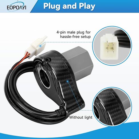 Imitation Carbon Fiber MX350 Throttle Replacement for Razor MX400 MX350 (V33+) Dirt Rocket Bike E300 (V20+) E200 (V24+) Electric Scooter Pocket Mod, 24V Twist Throttle Kit with Handlebar Grips in Kuwait