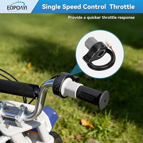 Imitation Carbon Fiber MX350 Throttle Replacement for Razor MX400 MX350 (V33+) Dirt Rocket Bike E300 (V20+) E200 (V24+) Electric Scooter Pocket Mod, 24V Twist Throttle Kit with Handlebar Grips in Kuwait