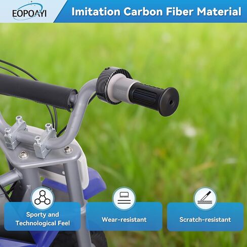 Imitation Carbon Fiber MX350 Throttle Replacement for Razor MX400 MX350 (V33+) Dirt Rocket Bike E300 (V20+) E200 (V24+) Electric Scooter Pocket Mod, 24V Twist Throttle Kit with Handlebar Grips in Kuwait