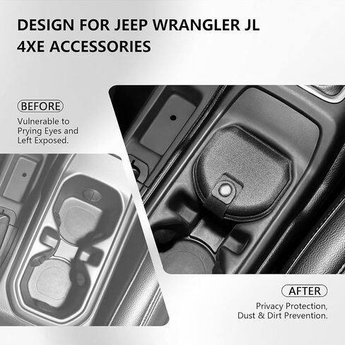 حامل عملات معدنية منظم لوحدة التحكم المركزية لملحقات Jeep Wrangler JL 4xe Gladiator JT، حامل أكواب منظم للعملات المعدنية، حامل تغيير لملحقات Jeep Wrangler 2018-2026 in Saudi Arabia