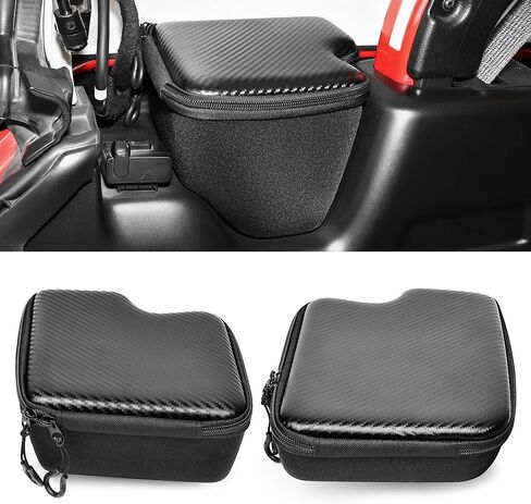 Wheel Well Storage Bin for 2018-2023 Jeep Wrangler JL JLU 4XE Accessories, Rear Trunk Side Storage Box Cargo Organizer Cargo Tray for Wrangler JL 4 Door Accessories, With Lid in Saudi Arabia