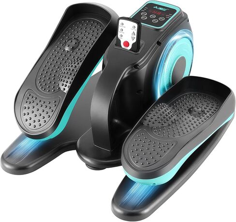 AODI آلة بيضاوية الشكل تحت المكتب، تمرين الساق البيضاوية لكبار السن، مدرب بيضاوي الشكل بسرعات قابلة للتعديل مع جهاز تحكم عن بعد، جهاز تمرين دواسة صغير هادئ ومحمول للاستخدام في المنزل والمكتب in Kuwait