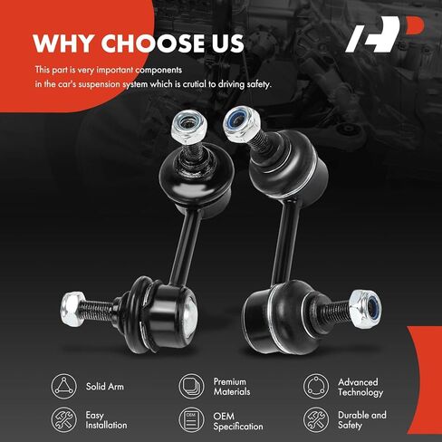 A-Premium 2 x Rear Sway Bar Links Stabilizer Bar Links, Compatible with Mitsubishi Outlander 2007-2013 in Saudi Arabia