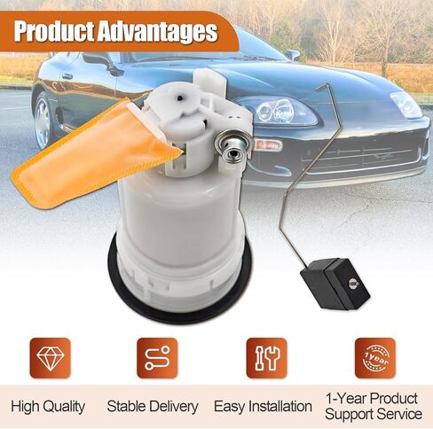 مجموعة مضخة الوقود متوافقة مع Toyota Supra 3.0L 1993-1998 متوافقة مع Lexus GS300 3.0L 1998-2005 IS300 3.0L 2001-2005 SC300 3.0L 1998-2000 يستبدل # 77020-22010 77024-22010 in Saudi Arabia