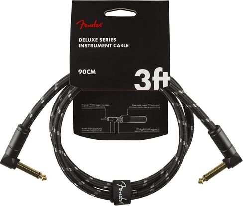 Fender Deluxe Series Instrument Cable, Angle/Angle, Tweed, 3ft in Saudi Arabia