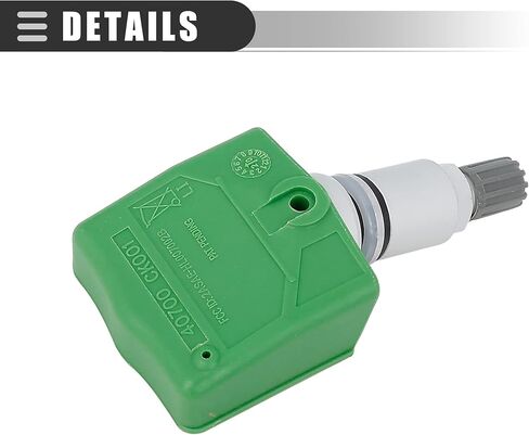 Motoforti TPS Sensor, Tire Pressure Sensor, for Nissan Quest 2006-2007, Metal, 40700-CK001, Green in Saudi Arabia