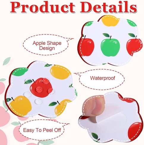 720 قطعة من ملصقات التفاح للأطفال، ملصقات التفاح الملونة، ملصق تفاح صغير للمعلمين يكافئون العودة إلى المدرسة، ديكورات الفصول الدراسية in Kuwait