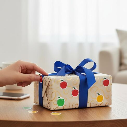 720 قطعة من ملصقات التفاح للأطفال، ملصقات التفاح الملونة، ملصق تفاح صغير للمعلمين يكافئون العودة إلى المدرسة، ديكورات الفصول الدراسية in Kuwait