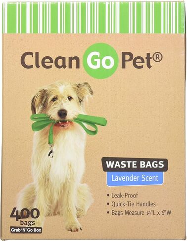 Clean Go Pet Lavender Scent Doggy Waste Bags, 250-Count, Quick-Tie Handles Poop Bags in Saudi Arabia