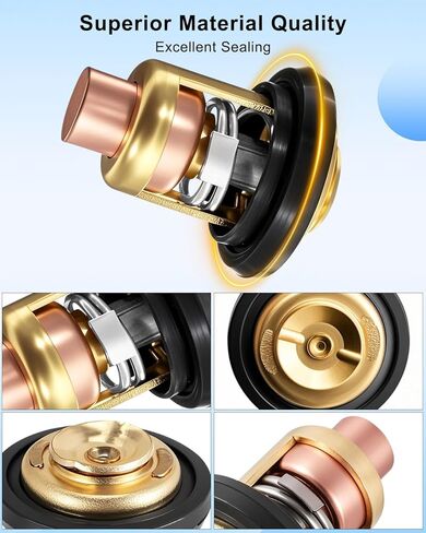 Outboard Thermostat Kit Fit for Honda BF20-BF130 4-Stroke Engines Replaces 19300-ZV5-043 with Gasket 19351-ZV5-000 in Saudi Arabia
