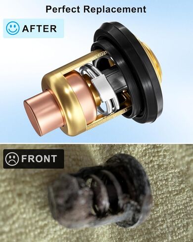 Outboard Thermostat Kit Fit for Honda BF20-BF130 4-Stroke Engines Replaces 19300-ZV5-043 with Gasket 19351-ZV5-000 in Saudi Arabia