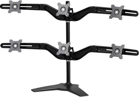 Amer Mounts AMR6S: حامل شاشة سداسي - حامل مكتب - يعرض ما يصل إلى 6/6 شاشات LCD/LED مقاس 24 بوصة in Kuwait