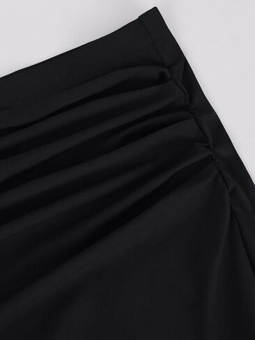 BAISHENGGT Womens Floral Boho Maxi Skirts Elastic High Waisted Ruched Stretchy Elegant Mermaid Casual Long Skirt in Saudi Arabia
