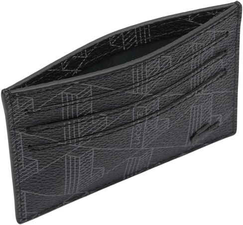 Lacoste Men's The Blend Card Holder, Monogram Noir Gris in Saudi Arabia