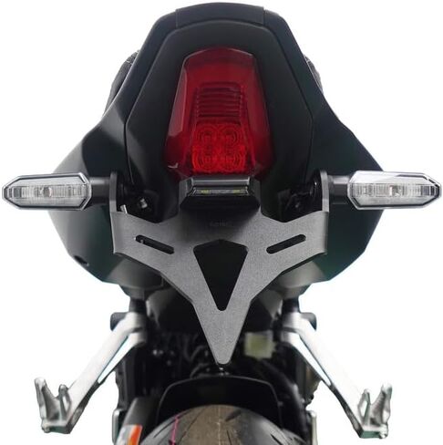 الألومنيوم لوحة ترخيص حامل الحاجز مزيل تسجيل قوس دراجة نارية لهوندا CBR650R/CB650R 2021-2025 الحاجز مزيل حامل لوحة ترخيص/الذيل مرتب قوس ل 650R لوحة ترخيص LED in Kuwait