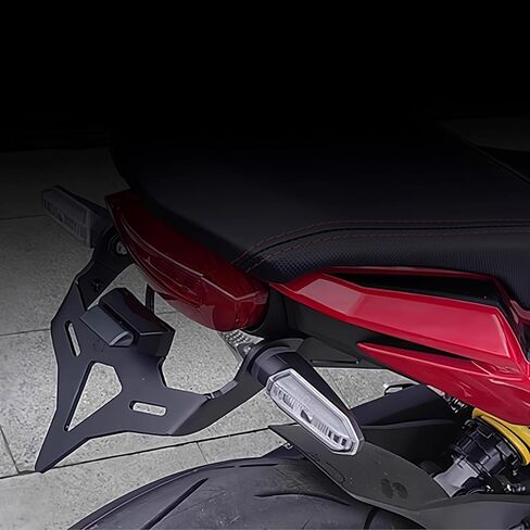 الألومنيوم لوحة ترخيص حامل الحاجز مزيل تسجيل قوس دراجة نارية لهوندا CBR650R/CB650R 2021-2025 الحاجز مزيل حامل لوحة ترخيص/الذيل مرتب قوس ل 650R لوحة ترخيص LED in Kuwait