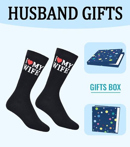 هدايا عيد الحب للزوج، هدايا جوارب الزوج للذكرى السنوية، جوارب I Love My Wife، للذكرى السنوية، وأعياد الميلاد، والكريسماس in Saudi Arabia