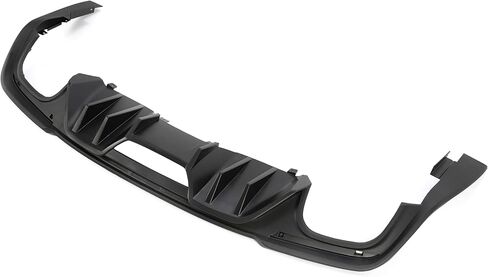 HECASA Rear Diffuser Compatible with 2018-2022 Ford Mustang Bumper Lip Spoiler Splitter Valance Protector PP Plastic Black in Saudi Arabia