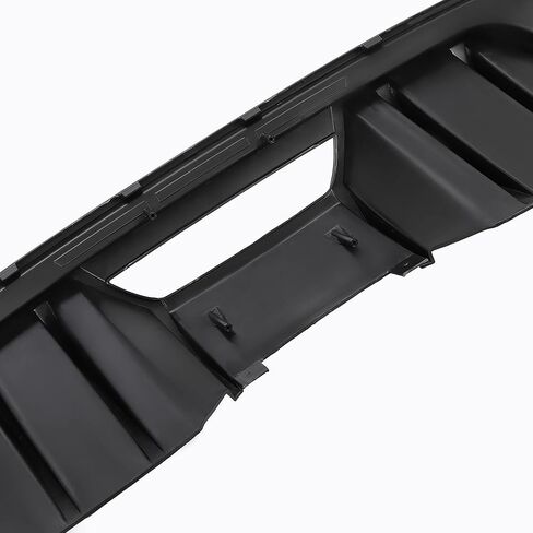 HECASA Rear Diffuser Compatible with 2018-2022 Ford Mustang Bumper Lip Spoiler Splitter Valance Protector PP Plastic Black in Saudi Arabia