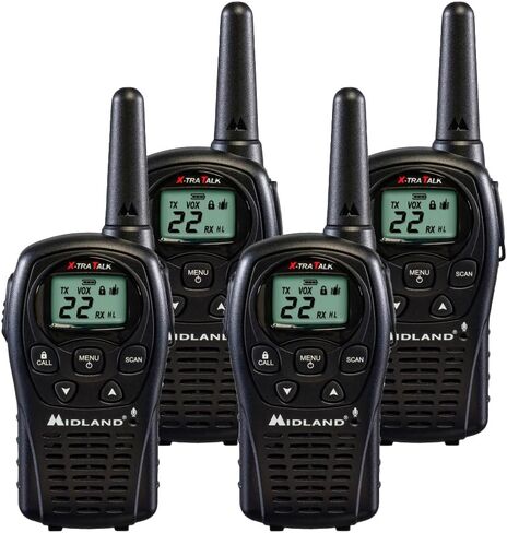 Midland LXT500VP3 FRS Two Way Radios - 4 Pack Bundle w/Chargers in Kuwait