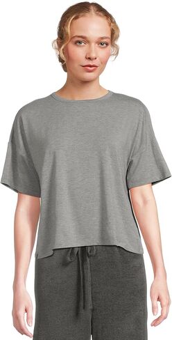 Barefoot Dreams Women's Bamboo Jersey Short Sleeve Boxy Tee in Saudi Arabia