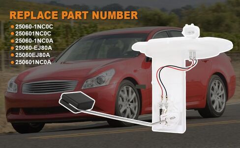 2009-2015 Fuel Pump Fuel Tank Sender Unit Level Fit for Infiniti V6, G37 09-13 Q60 3.7L 14-15 Q40 3.7L 2015, G25 2.5L 11-12 M35 3.5L 09-10 M45 4.5L V8 09-10, Replace 25060-1NC0C 25060-EJ80A in Saudi Arabia
