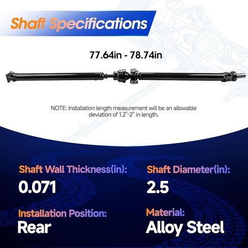 Rear Drive Shaft Assembly [AWD] Fit for Toyota RAV4 2001 2002 2003 2004 2005 L4 2.0L 2.4L, OE 3710042060 in Saudi Arabia