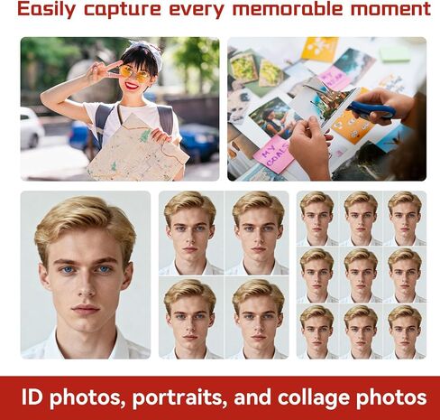 حبر وورق ملون KP-108IN متوافق مع حبر وورق Canon Selphy CP1500 CP1300، KP 108IN KP108IN لـ Canon Selphy CP1200 CP910 CP740، 3 أشرطة و108 ورقة صور مقاس 4×6 in Kuwait