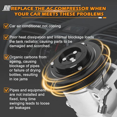 7PK 12V تكييف وضاغط للهواء ل np300 الحدود 92600-4KV0A 92610-4KV0A 926004KV0A 926104KV0A AC قطع غيار الضاغط in Saudi Arabia